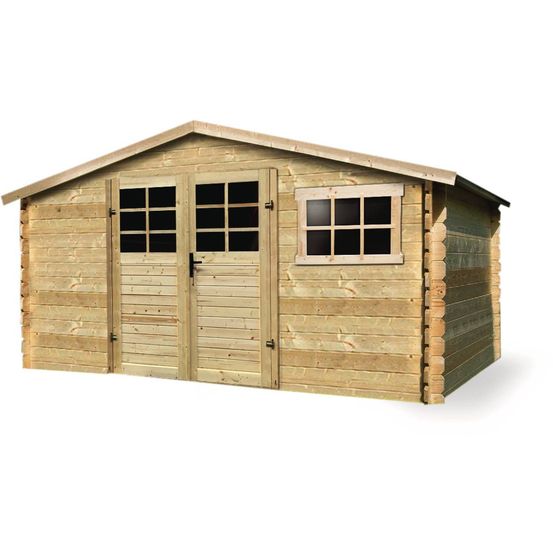 Abri jardin bois traditionnel - 6.15 m2 -