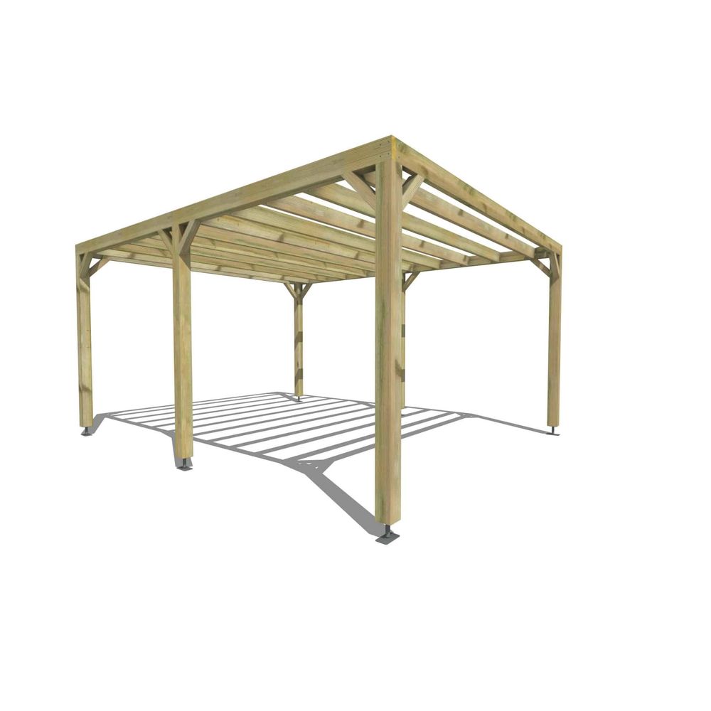 Pergola bois • 4m x 5m • indépendante • sens largeur • livraison comprise