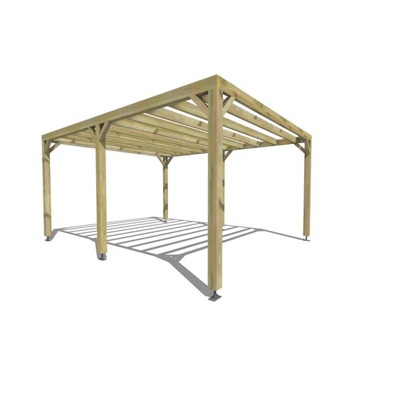 Pergola bois • 4m x 5m • indépendante • sens largeur • livraison comprise