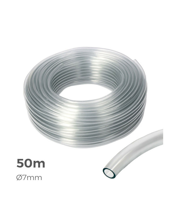 Tuyau transparent ø intérieur 7mm ø extérieur 10mm rouleau 50m