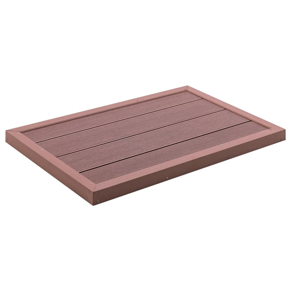 Élément de plancher pour douche solaire marron 101x63x5,5cm wpc