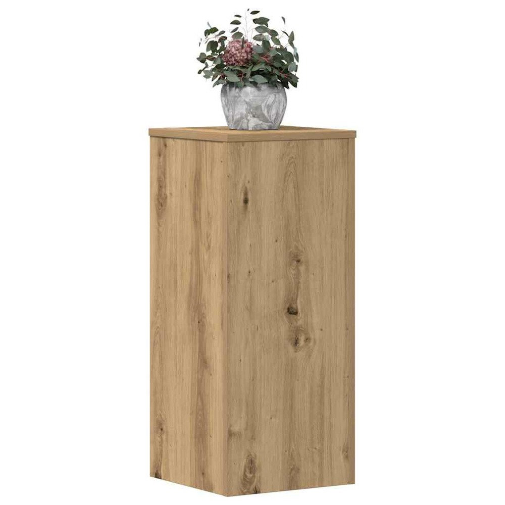 Supports pour plantes 2 pcs chêne artisanal bois d'ingénierie