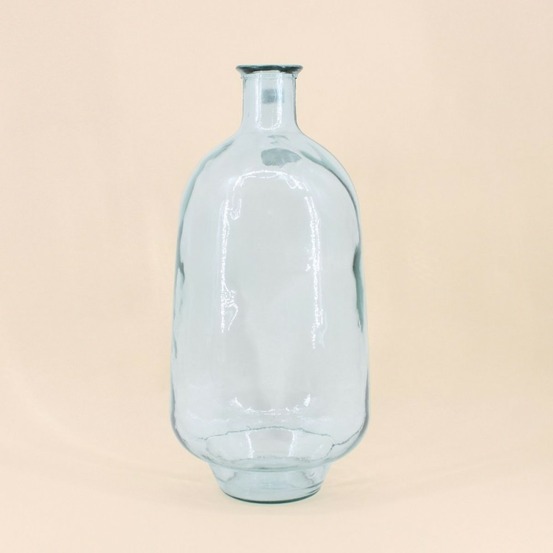 Vase dame jeanne en verre recyclé 60cm