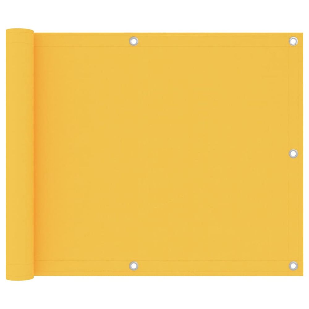 Écran de balcon jaune 75x600 cm tissu oxford