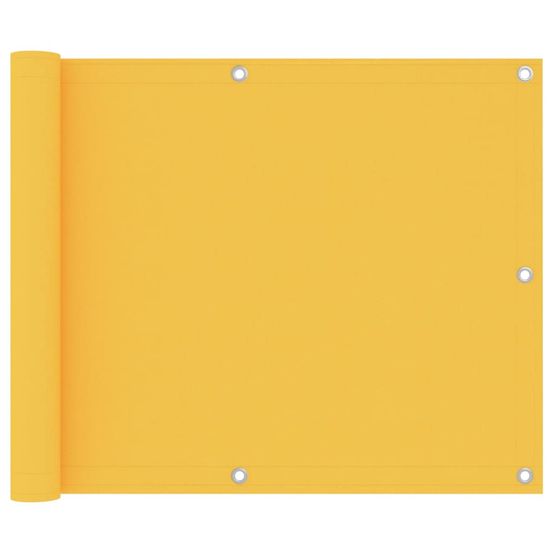 Écran de balcon jaune 75x600 cm tissu oxford