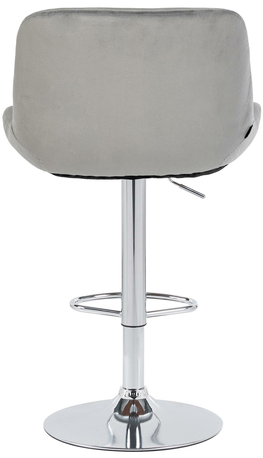 Lot de 2 tabourets de bar solon velours chromé