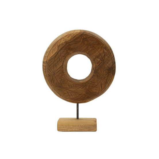 Objet déco rond en teck