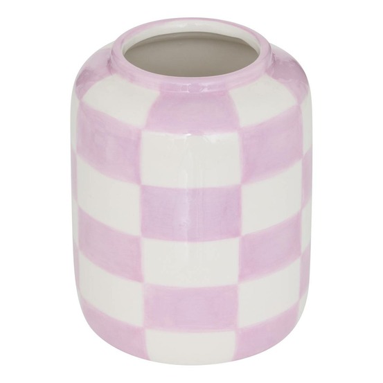 Vase pool en dolomite 11x11x14cm vert et blanc