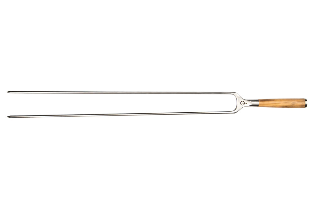 Forged churrasco olive brochette fourche 50cm