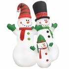 Famille de bonhommes de neige gonflable avec led 240 cm