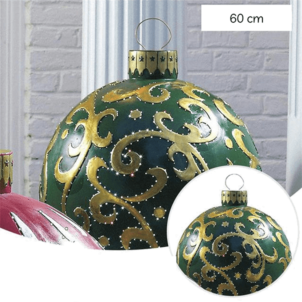 Boule de noël gonflable 60 cm - vert