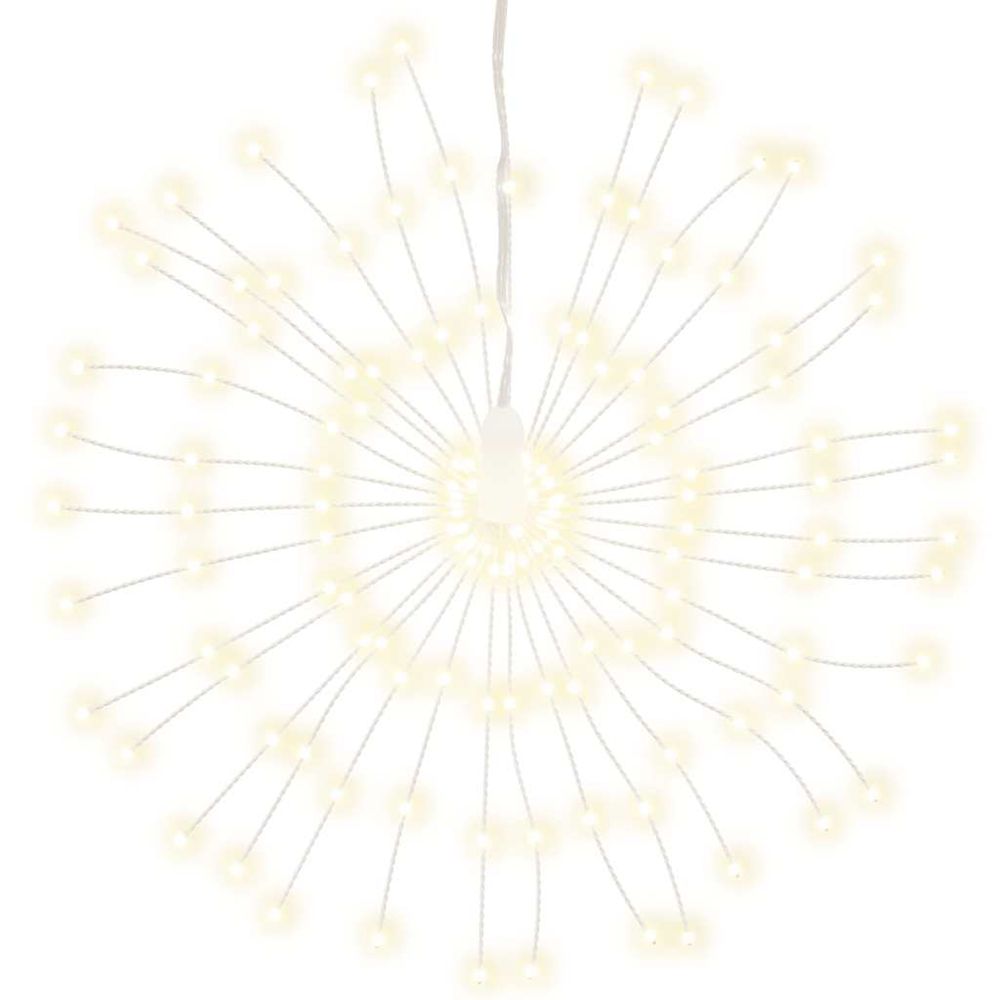Étoile rayonnante de noël 140 led blanc chaud 17 cm