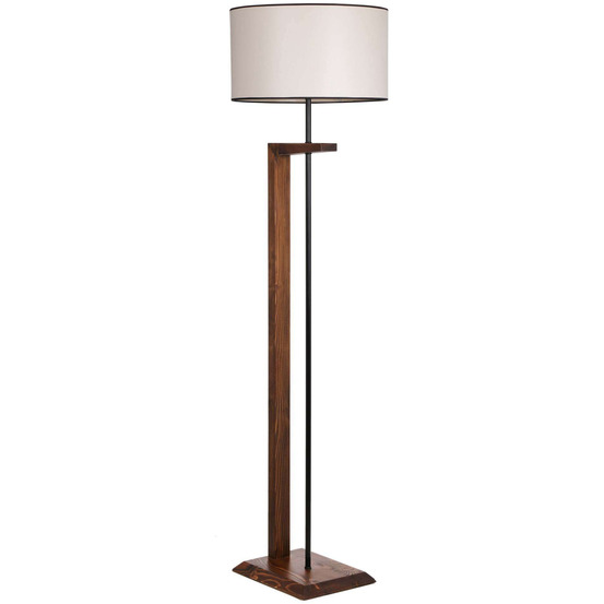 Lampadaire en bois ceviz