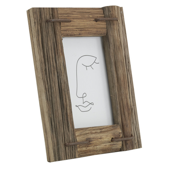 Cadre photo 10x15cm en bois recyclé 1 photo