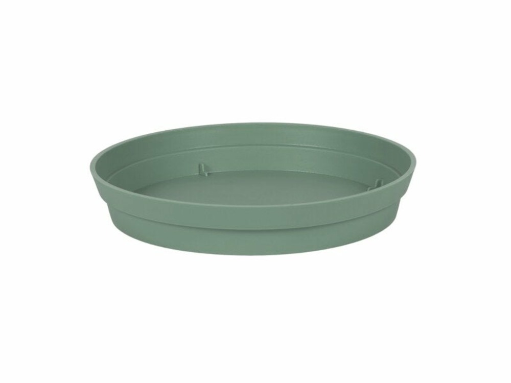 Soucoupe polypropylène eda 13625 v.la diam.22.5 h.3.8 cm vert laurier
