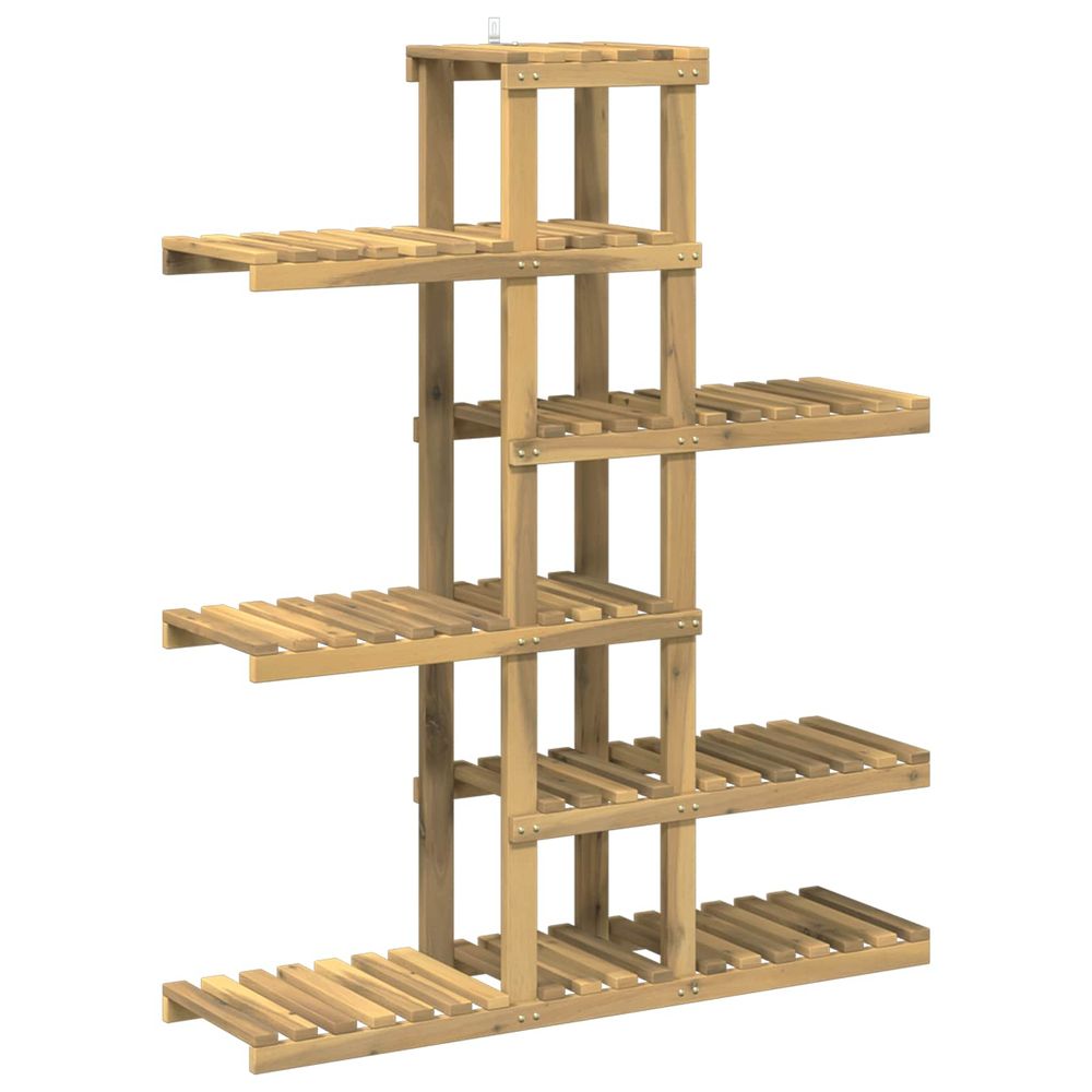 Support de plante blanc 93 x 25 x 114,5 cm bois d'acacia massif