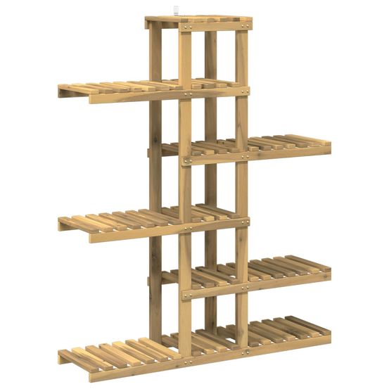 Support de plante blanc 93 x 25 x 114,5 cm bois d'acacia massif