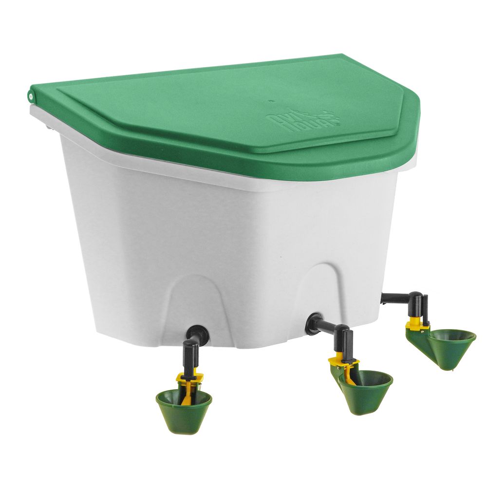 Abreuvoir suspendu plastique 8 litres aviaqua 3 godets volailles