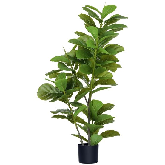 Plante ficus artificiel peva intérieur extérieur décoration durable sans soin 110cm vert