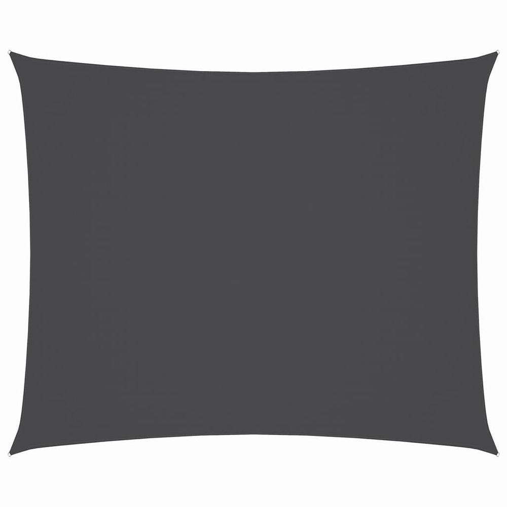Voile de parasol tissu oxford rectangulaire 3x4 m anthracite