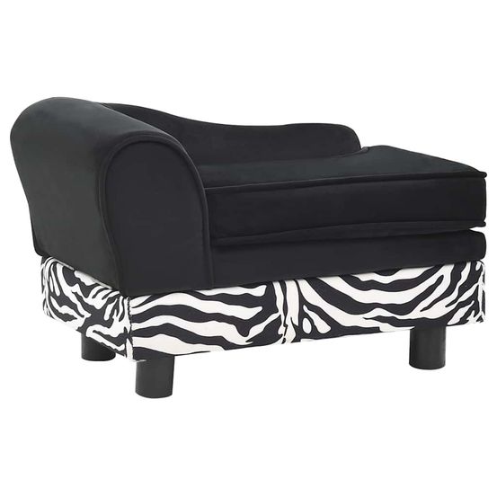 Canapé pour chien noir 57x34x36 cm peluche