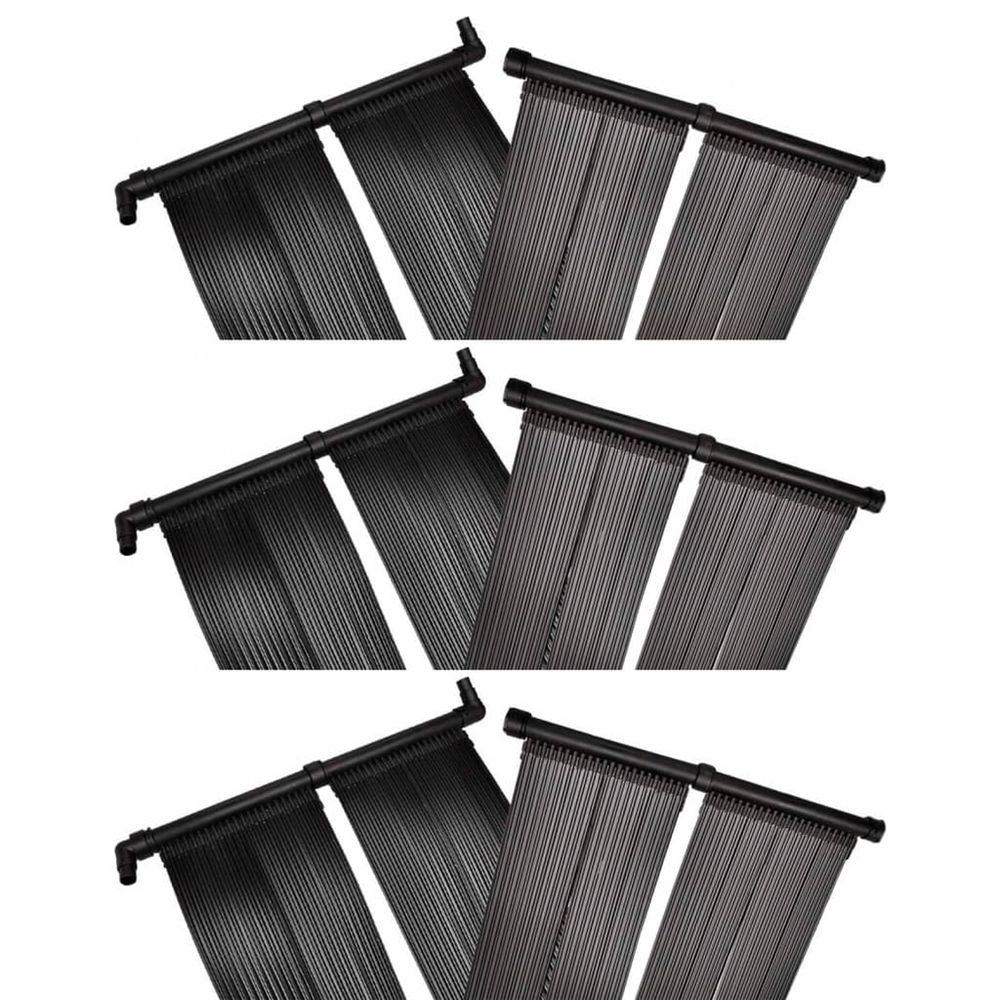 Panneaux solaires de chauffage de piscine 6 pcs 80x620 cm