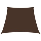 Voile toile d'ombrage parasol tissu oxford trapèze 3/5 x 4 m marron