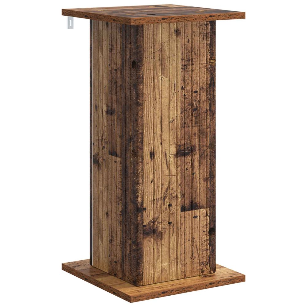 Support de plante bois ancien 30,5 x 30 x 60,5 cm