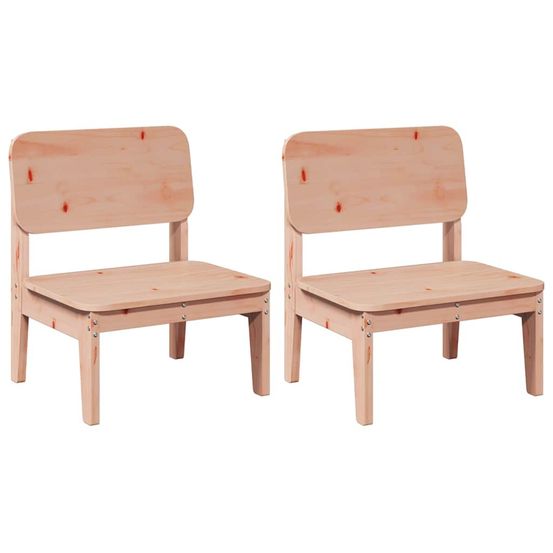Chaises de jardin lot de 2 60x52,5x72 cm bois massif de douglas
