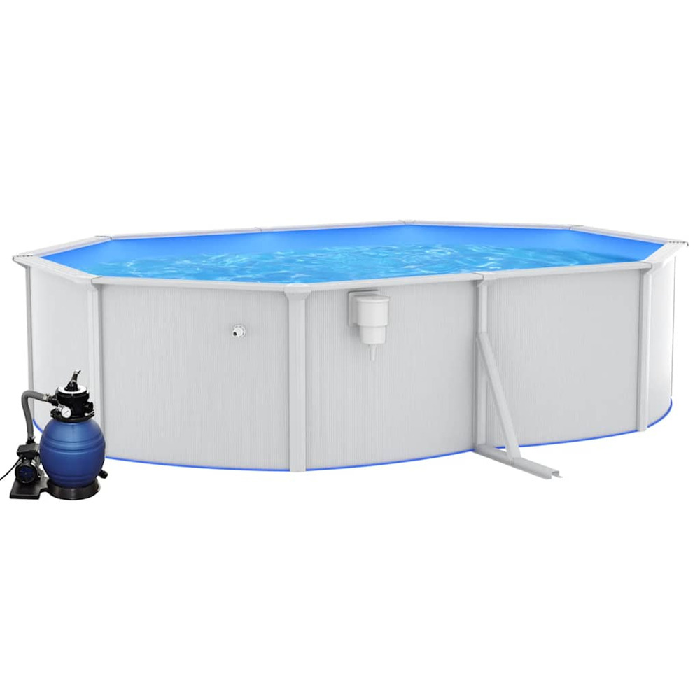 Piscine avec pompe filtrante à sable 490x360x120 cm
