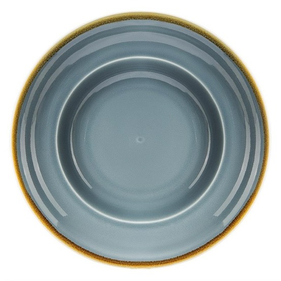 Assiettes à pâtes couleur océan 250mm - lot de 4 - olympia kiln