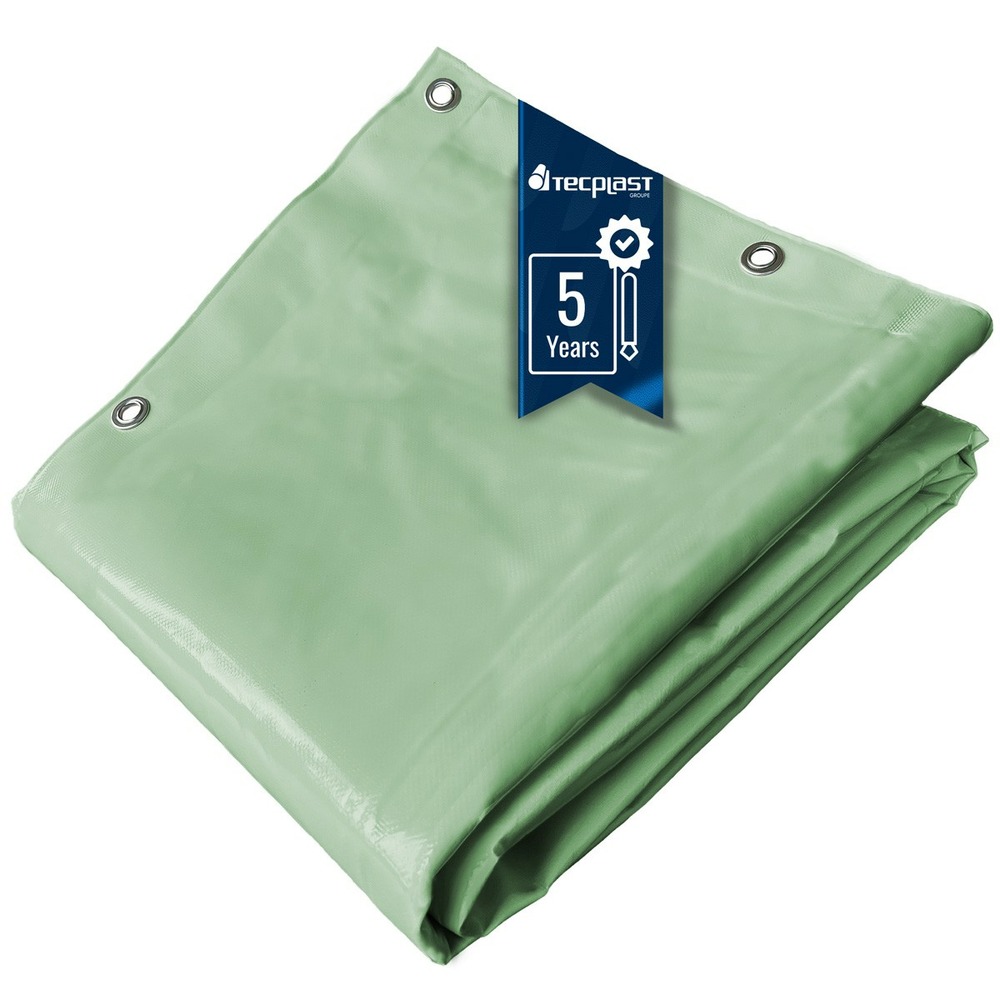 Bâche agricole tecplast lp506ag 3x3 m - vert sauge - garantie 5 ans