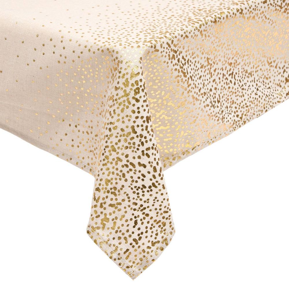 Nappe imprimée léopard 140x360cm beige