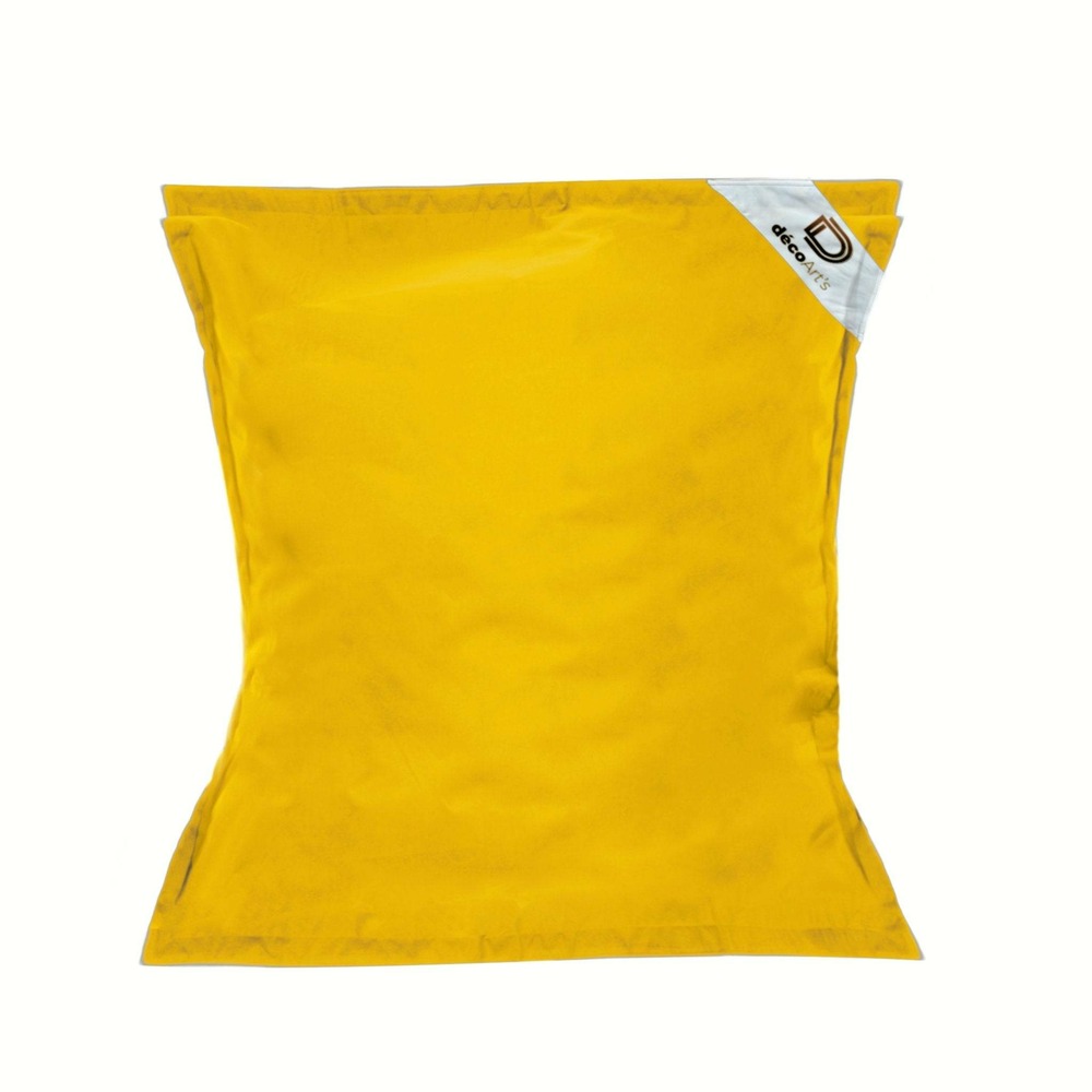 Pouf géant xxl déhoussable, flottant pour piscine, deco arts jaune miel