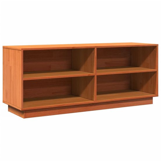 Armoire à chaussures cire marron 110x34x45 cm bois pin massif