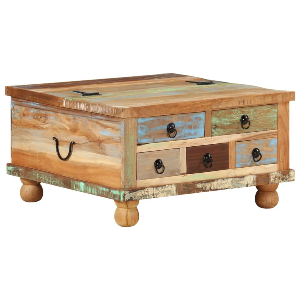 vidaXL Table basse Bois de rÃ©cupÃ©ration 70 x