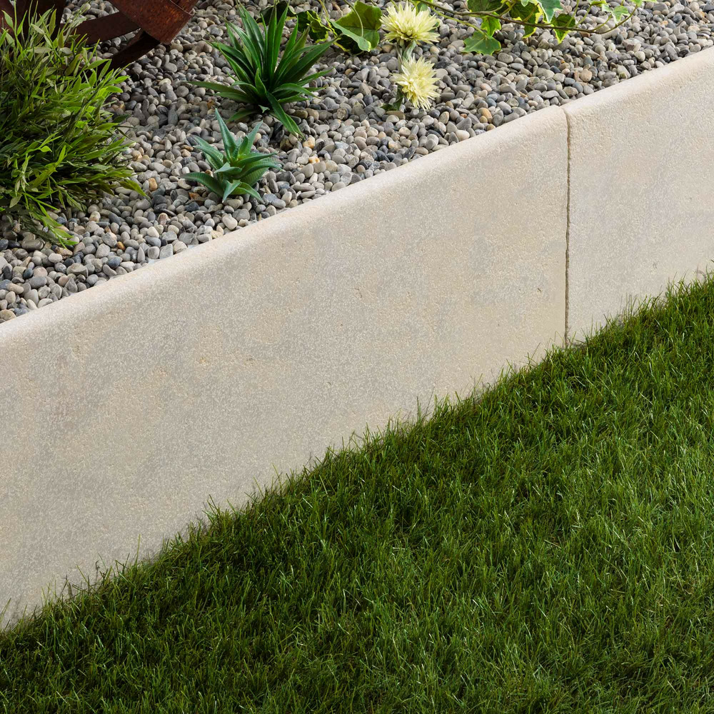 Bordure de jardin pierre de l'atlas beige 100x35x3 cm (à l'unité) - ro'ma nature