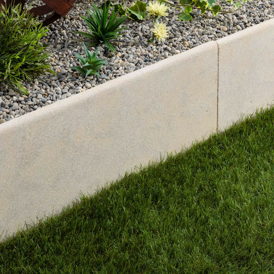 Bordure de jardin pierre de l'atlas beige 100x35x3 cm (à l'unité) - ro'ma nature