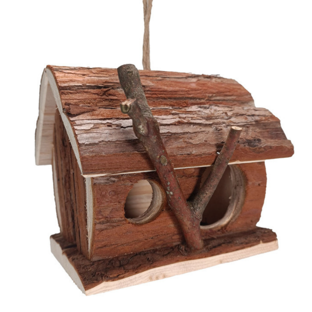 Nichoir en bois extérieur pour oiseaux