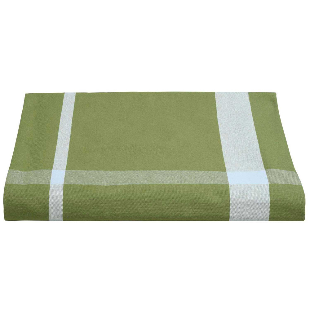 Nappe en coton bio la nonna pistacchio 160 x 250 cm