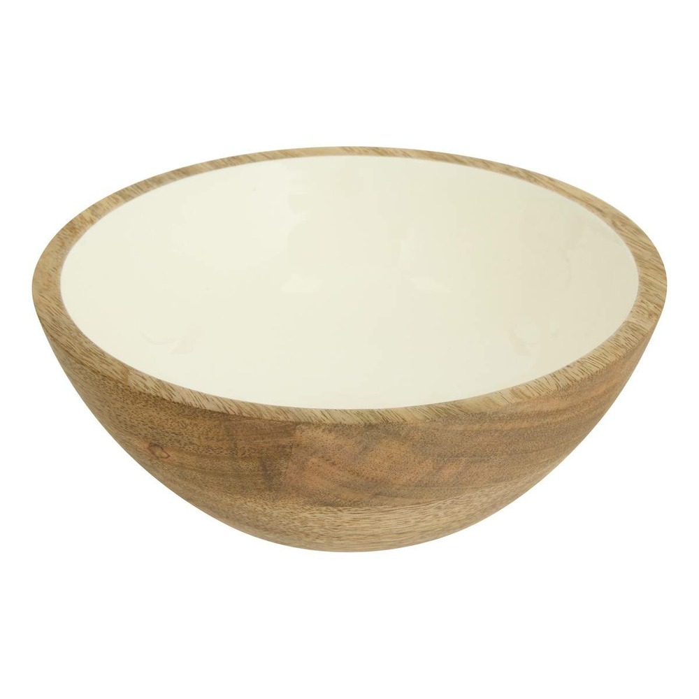 Saladier inaya d19cm blanc chaud et manguier