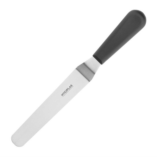 Spatule professionnelle noire lame coudée 190 mm - hygiplas