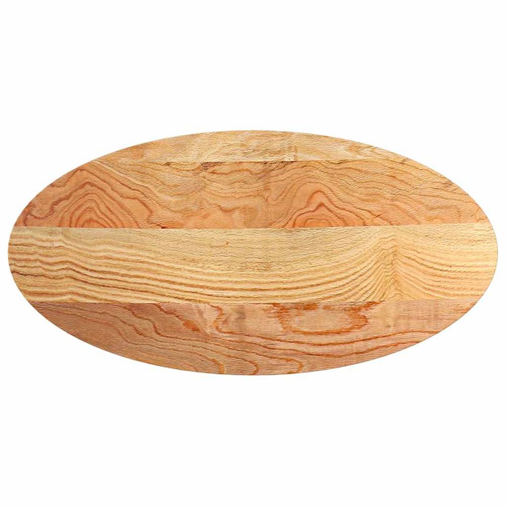 Dessus de table 120x60x2 cm bois de chêne massif ovale