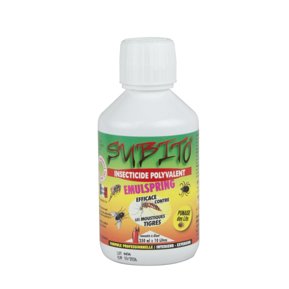 Insecticide polyvalent concentré 250 ml pour moustiques tigres – subito