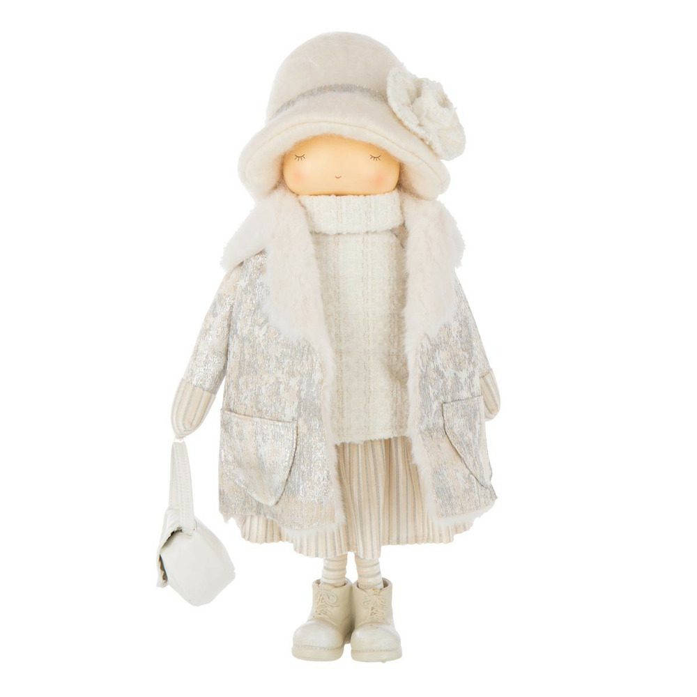 Statuette fille en tissu 