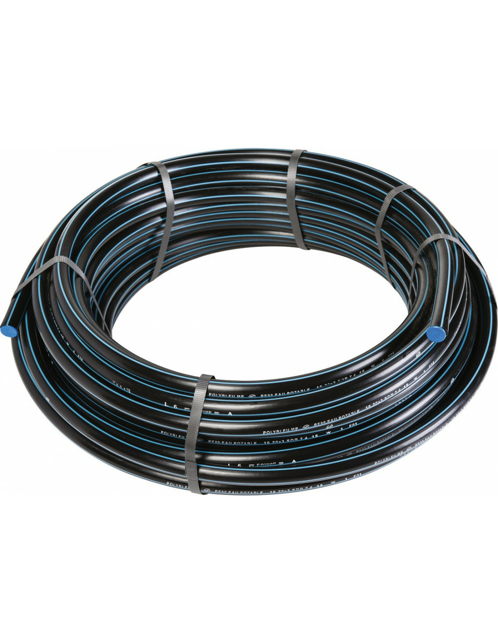 Tube polyethyl bleu d32 100m