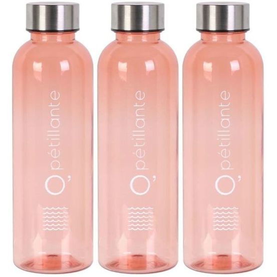 Bouteille en plastique réutilisable 50 cl o' (lot de 3) orange