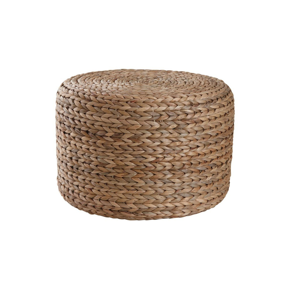 Pouf rond en jacinthe
