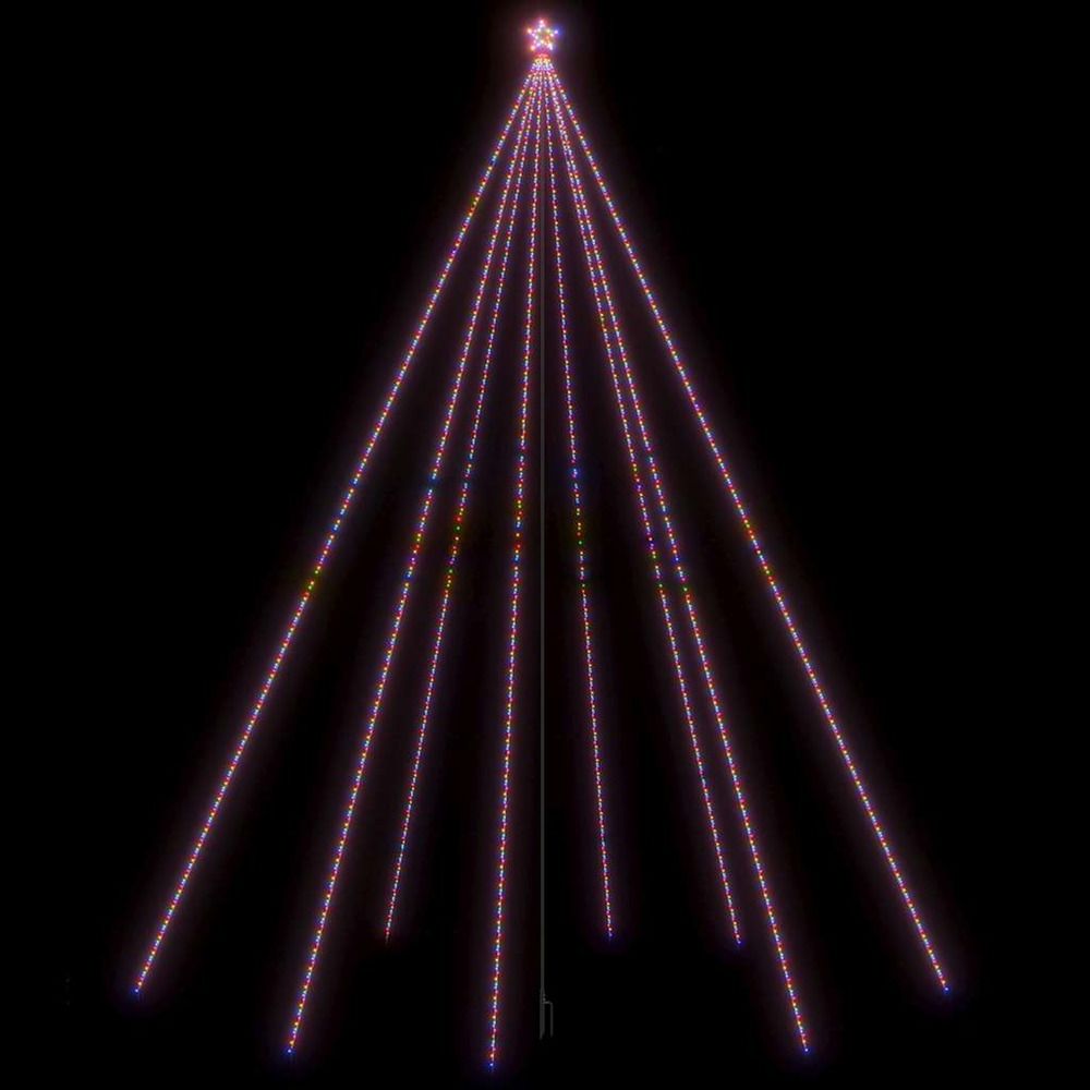 Sapin de noël à led int/extérieur 1300 led colorées 8 m