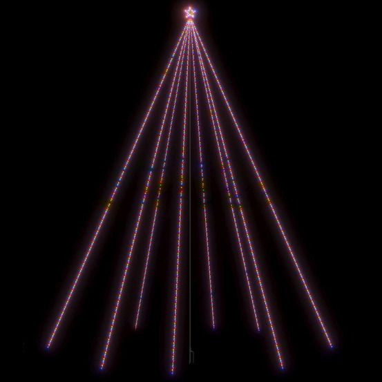 Sapin de noël à led int/extérieur 1300 led colorées 8 m
